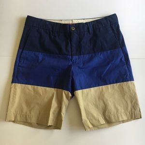 Original Moncler Men Multicolor Striped Shorts Size 50
